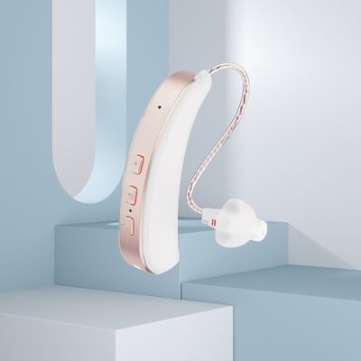 BTE RIC Digital Ear Machine Золотой одиночный слуховой аппарат с снижением шума